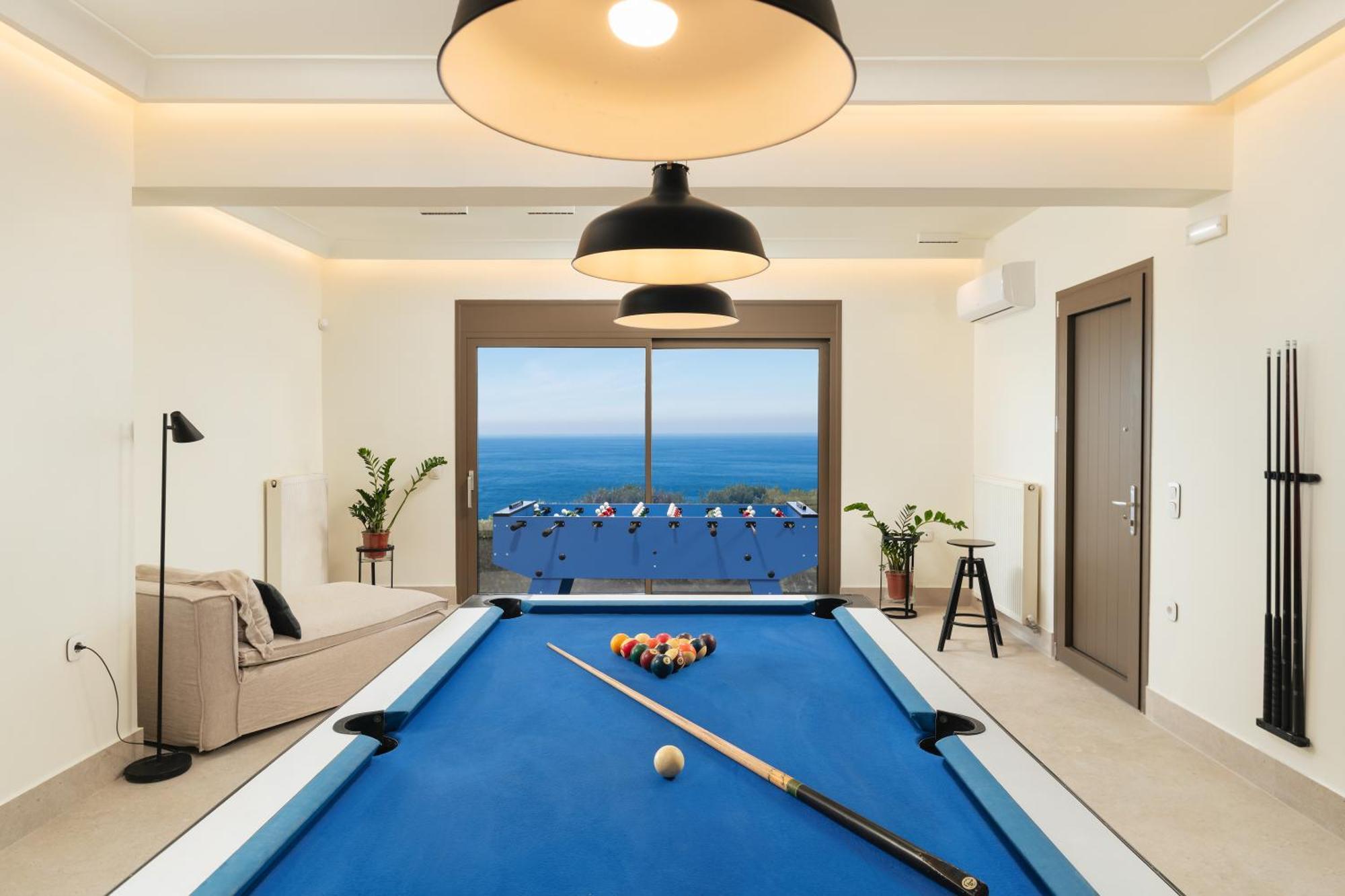 Minimalist Mediterranean Blue Key Villa With Sea View & Infinity Heated Pool Agia Pelagia  Exterior photo